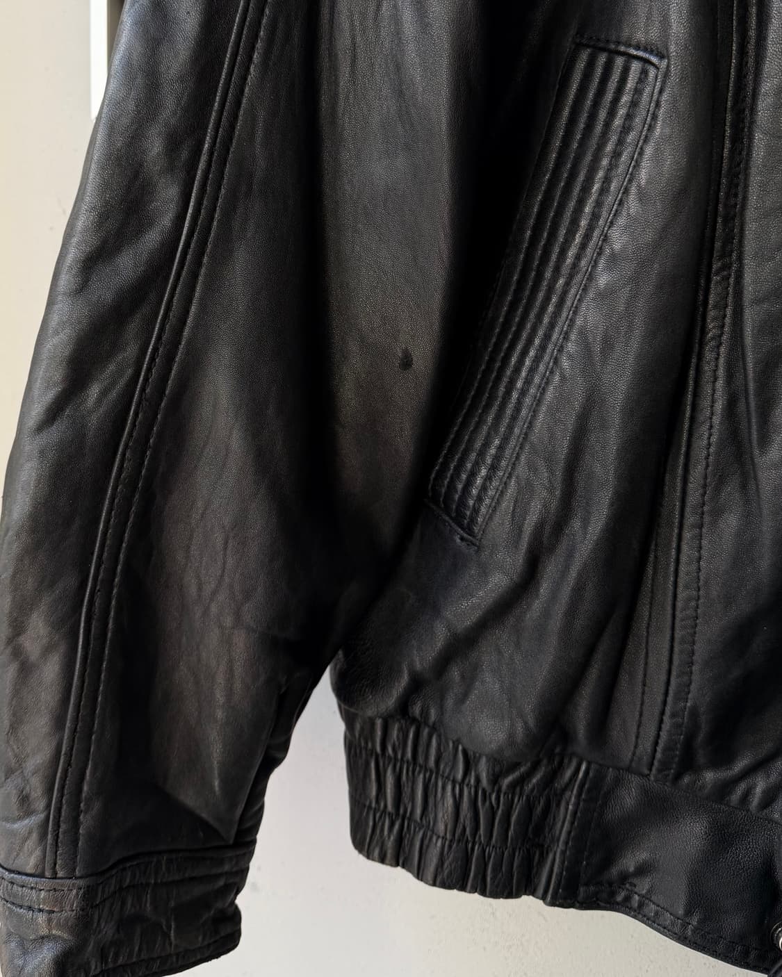 NEW MOVES lambskin bomber jacket 상품이미지5