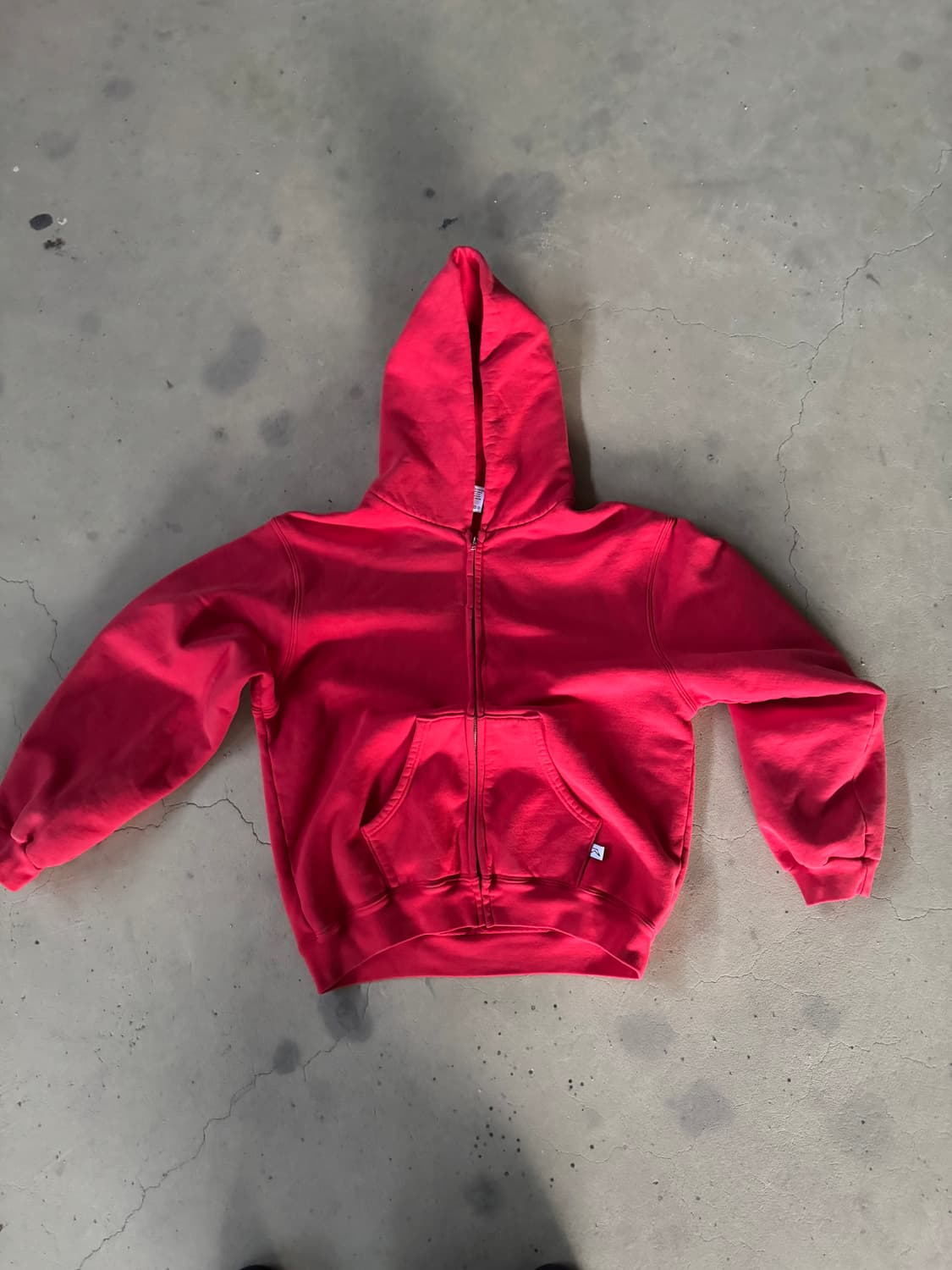 아킴보 클럽 후드 집업 L 레드 상품이미지1