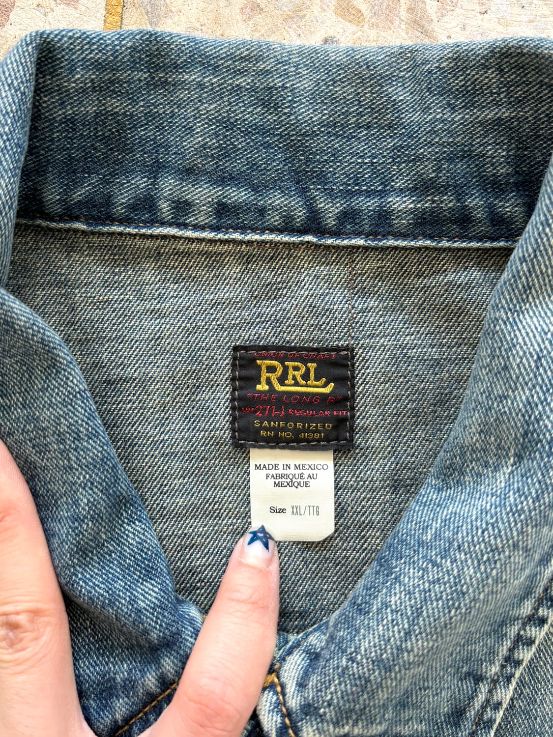 RRL Double RL 271-J 워싱 데님 자켓  상품이미지4