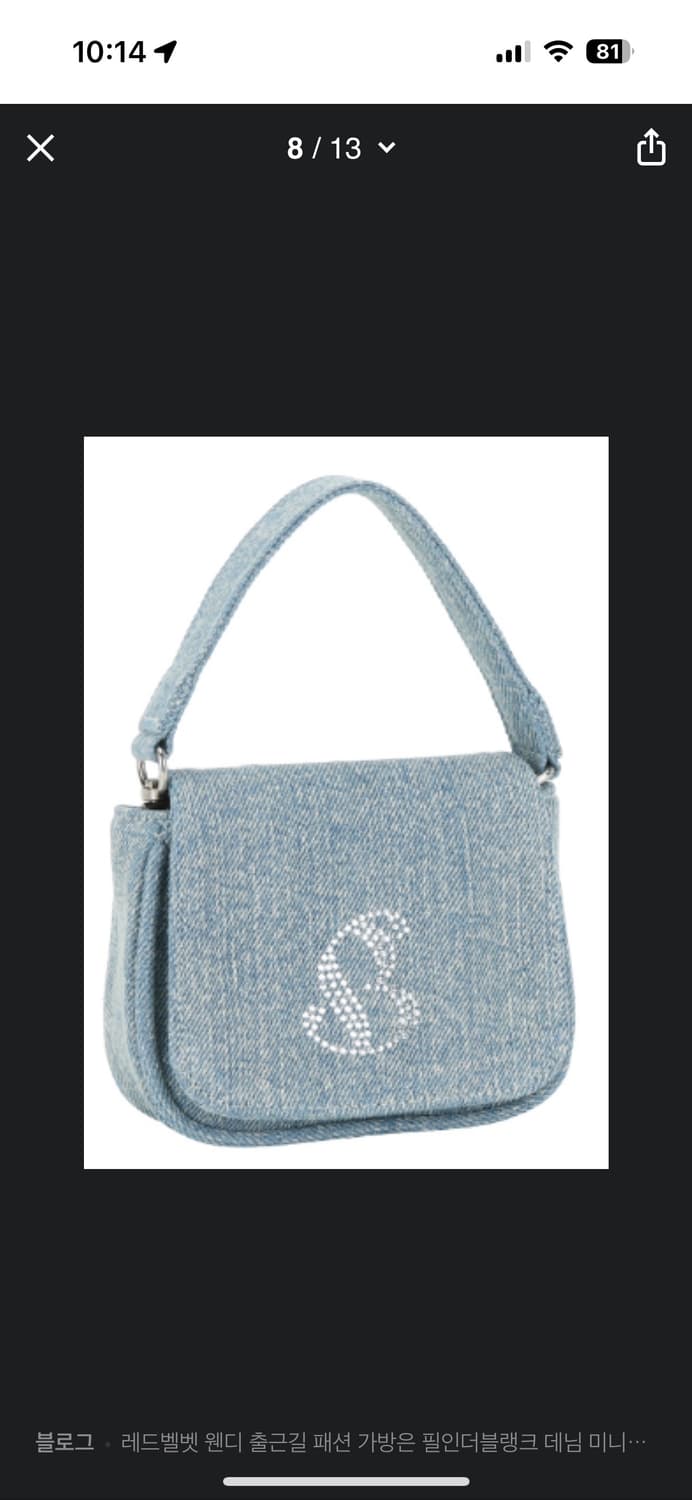 Fillintheblank- vintage denim micro bag 상품이미지1