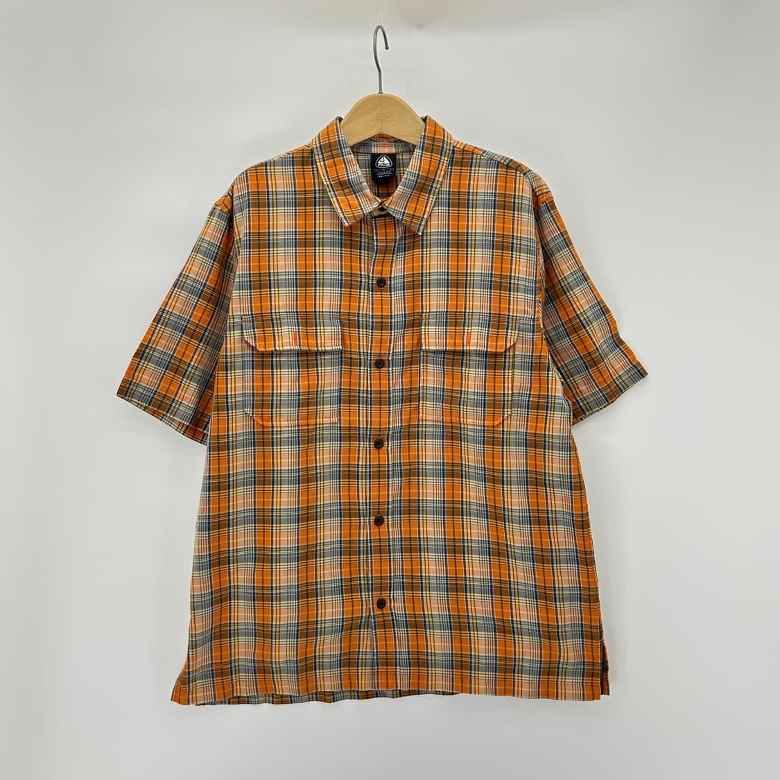 [NIKE ACG] 90's 나이키 ACG 투포켓 체크 반팔 셔츠 상품이미지1