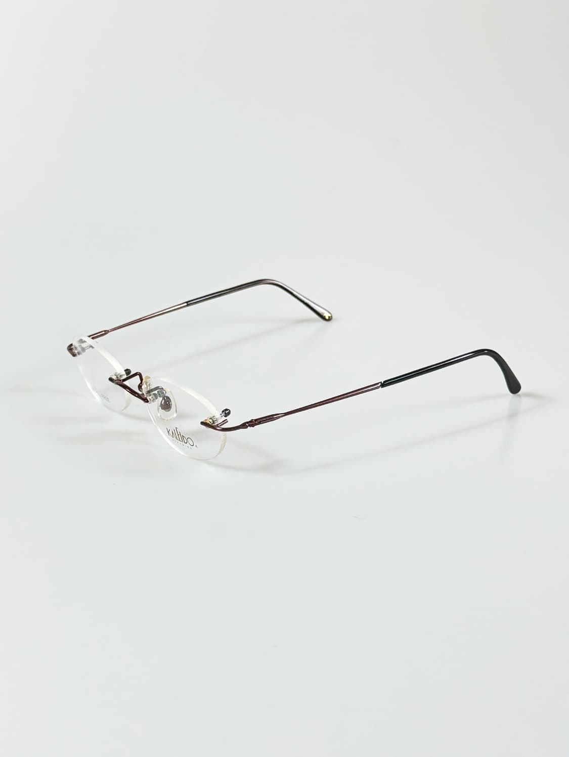 90s KALEIDO 무테 오벌 프레임 빈티지 안경 상품이미지3