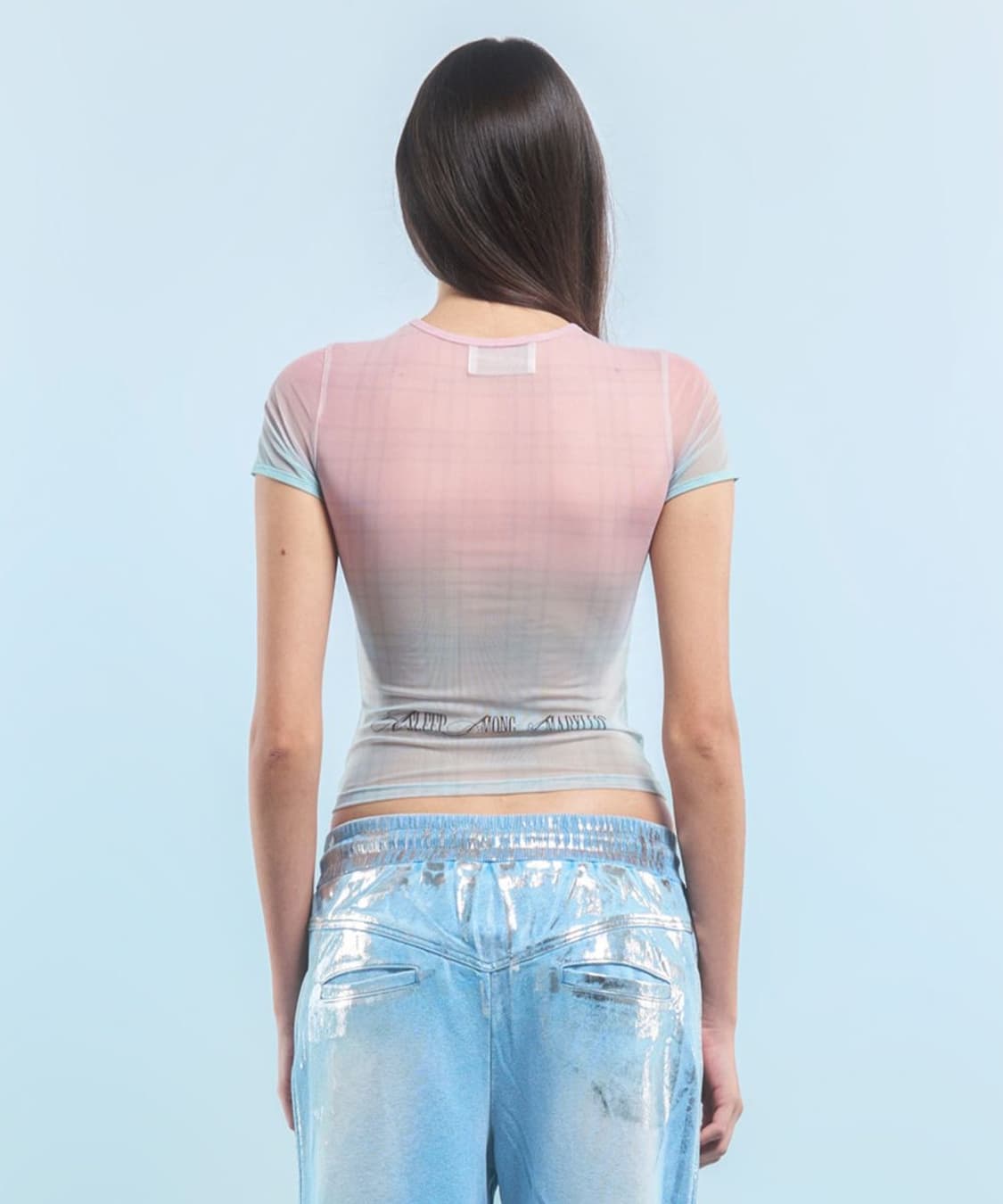 2000아카이브 METAL FLOWER SEE-THROUGH T-SHIR 상품이미지2