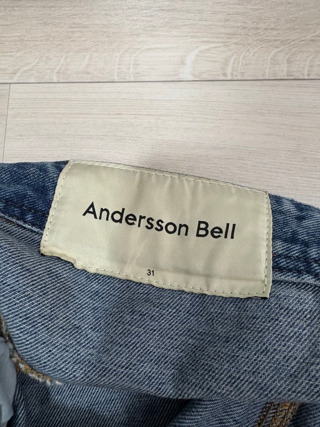 앤더슨벨 브릭 커브 패널 와이드 진 31 상품이미지3