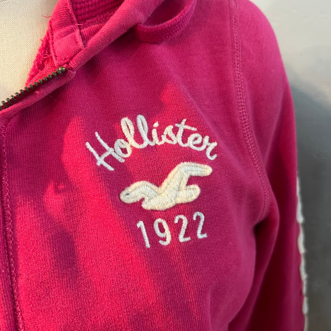 Hollister Pink Zip-Up Hoodie 상품이미지3