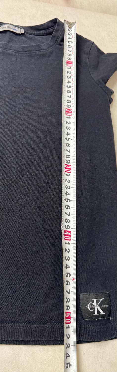 캘빈클라인진스 블랙 반팔티 S 정품 상품이미지8