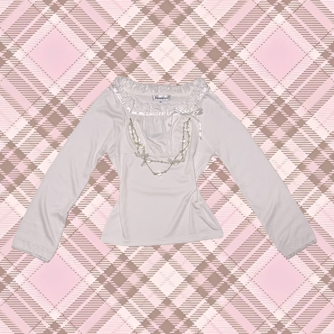 히메갸루/로걀/챰 탑/데드스탁/일본빈티지/갸루/로맨틱/고스로리 상품이미지1