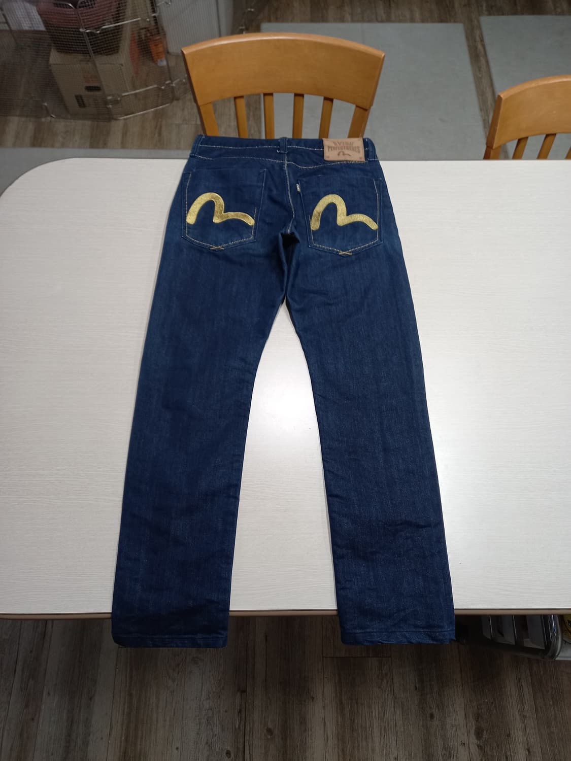 29 EVISU Kor 배기핏 슬림일자진 진청 29-554 상품이미지2