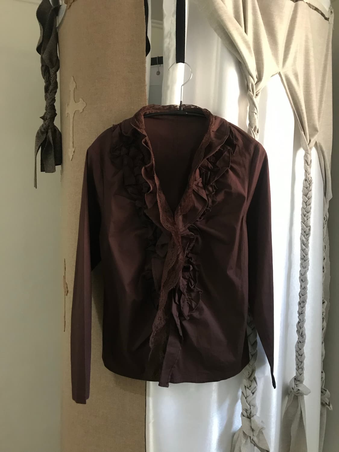 vintage lace frill shirts 상품이미지5