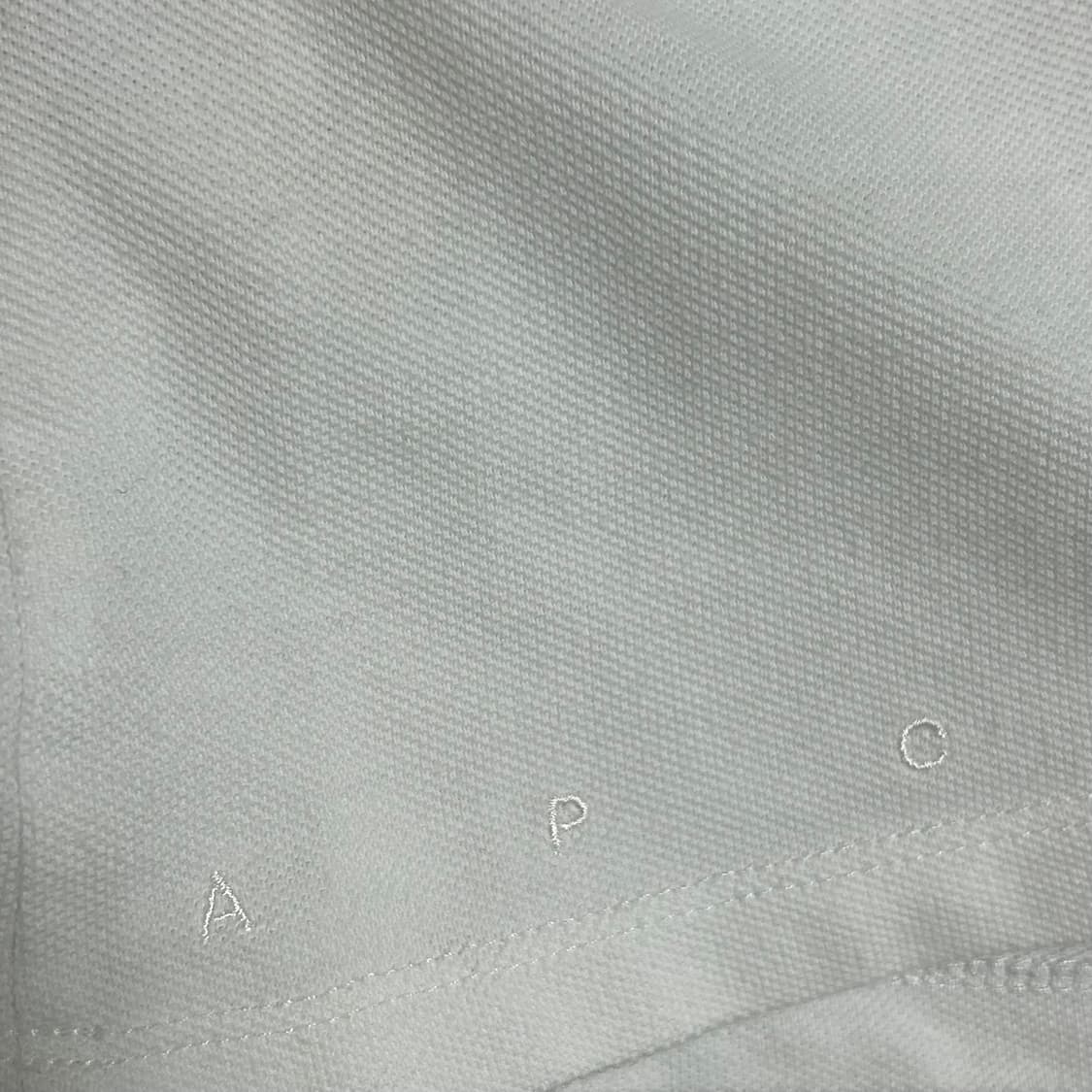 APC 아페쎄 카라 PK 피케 반팔 티셔츠 화이트 L  상품이미지6