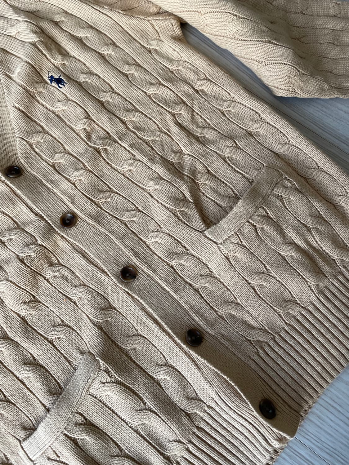 [새상품] 폴로 랄프로렌 코튼 케이블 니트 가디건 상품이미지5