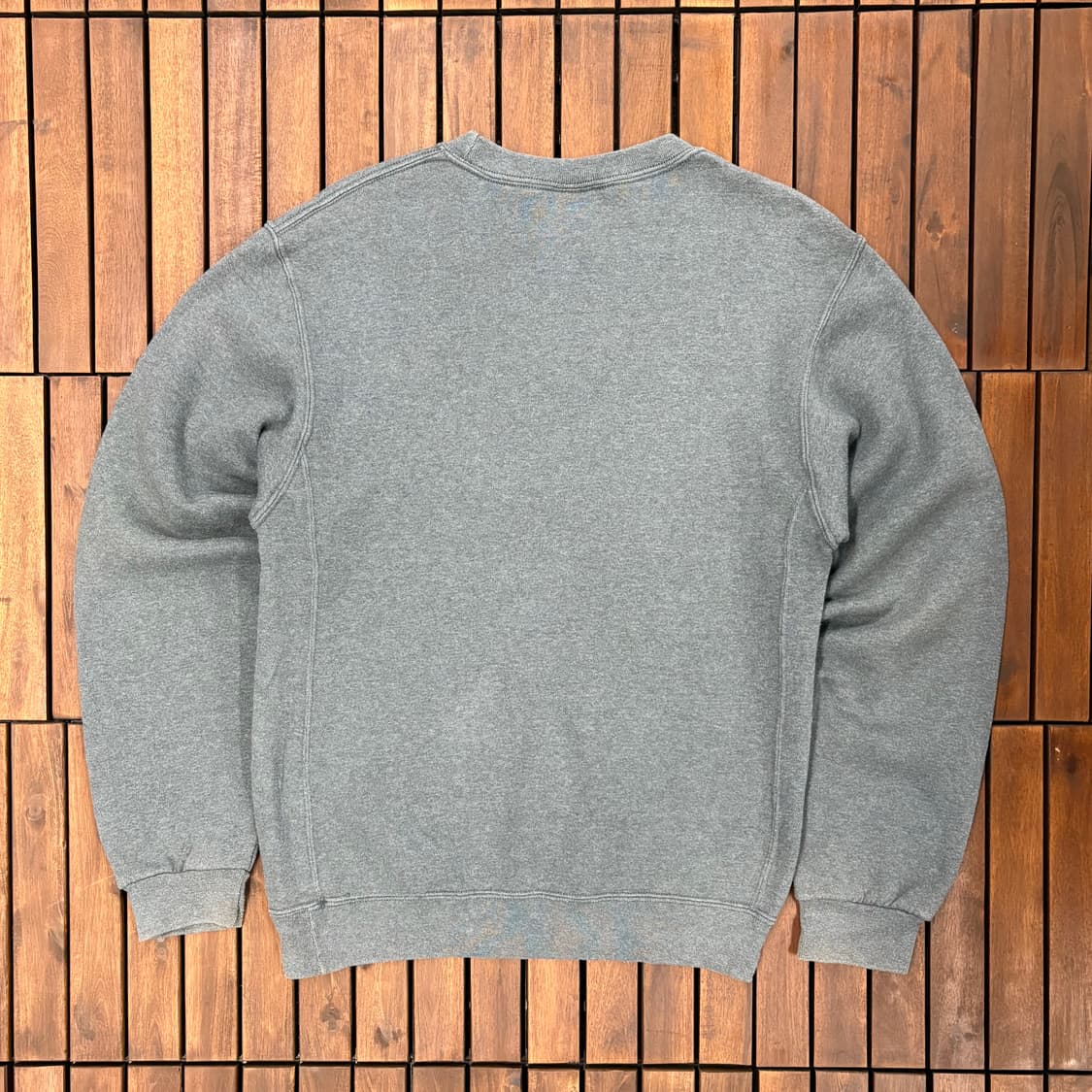 (S) 러셀 자수 로고 라운드 기모 맨투맨 상품이미지3