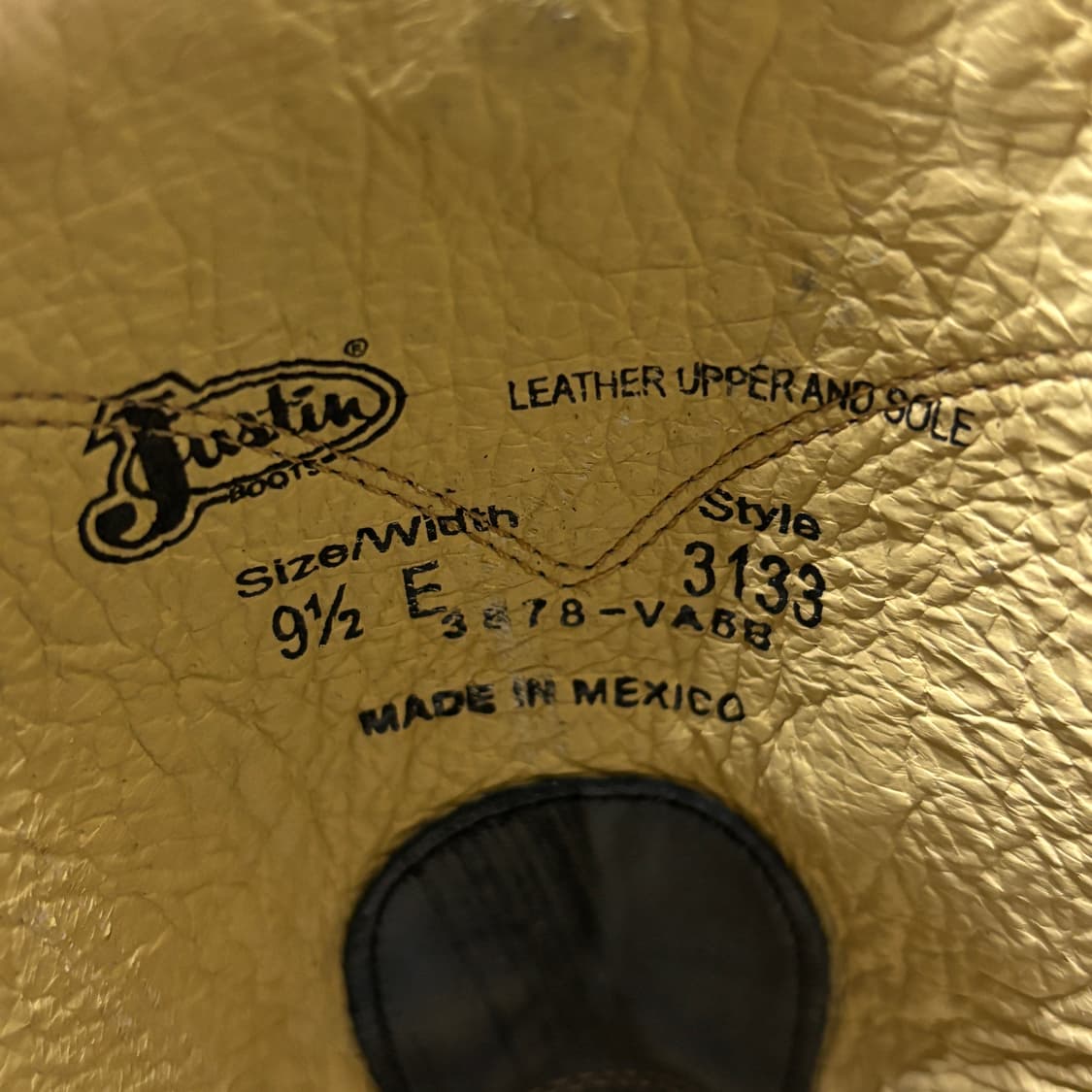 저스틴 justin 웨스턴 부츠 9.5E (270~275) 상품이미지9