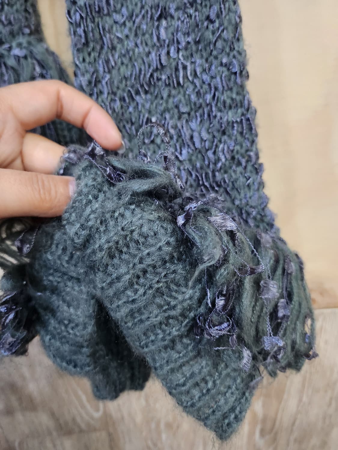 529) 빈티지 프릴 장식 니트 가디건 상품이미지3