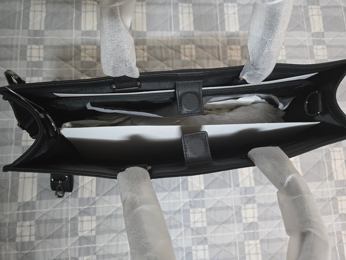 질스튜어트 뉴욕 로건 블랙 나일론 심플 토트백 삭형콜라보  새상품 상품이미지4