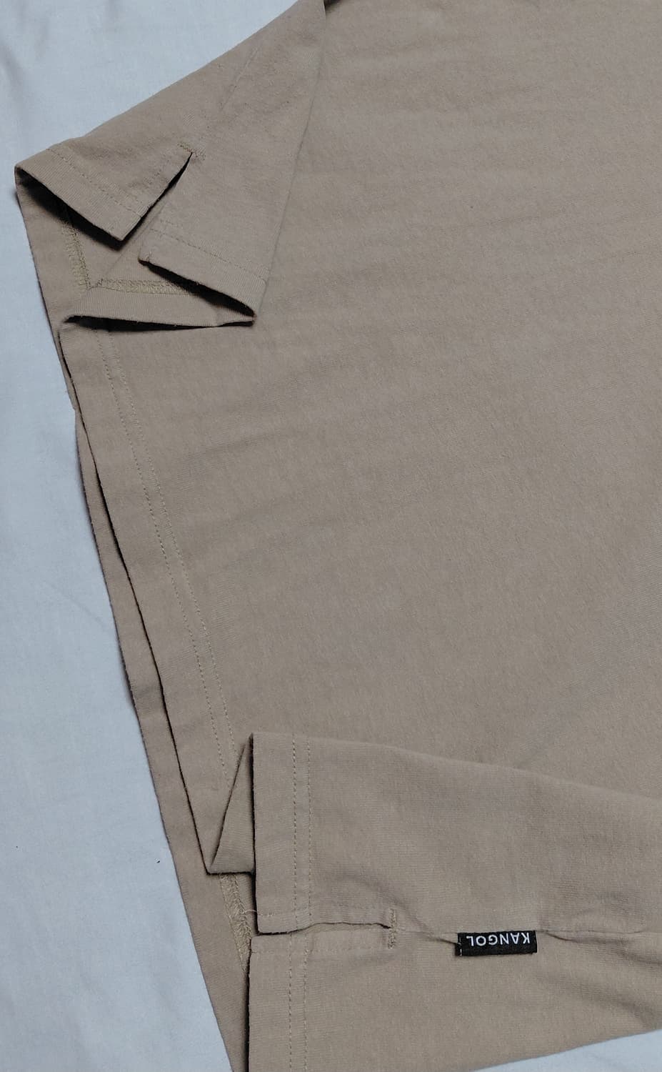 [M] 캉골(KANGOL) 그래피티 박스 로고 반팔 티셔츠 (베이지) 상품이미지4