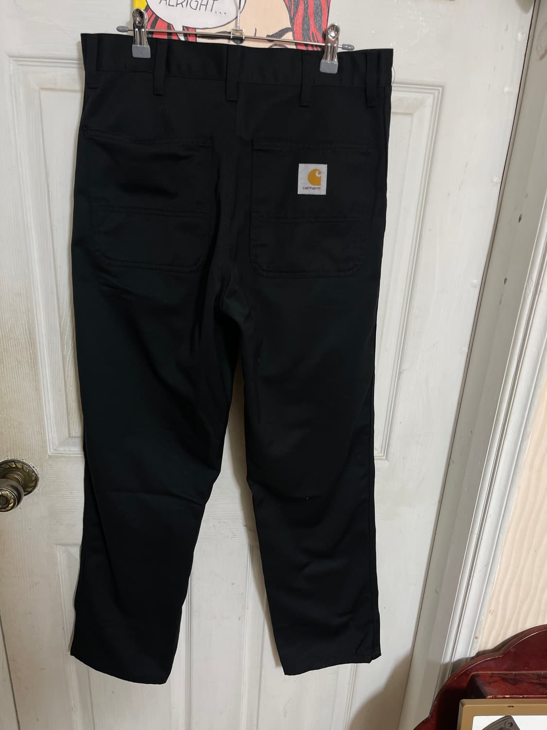 칼하트 심플팬츠 데니슨 / 블랙 린스드 30-32 상품이미지6