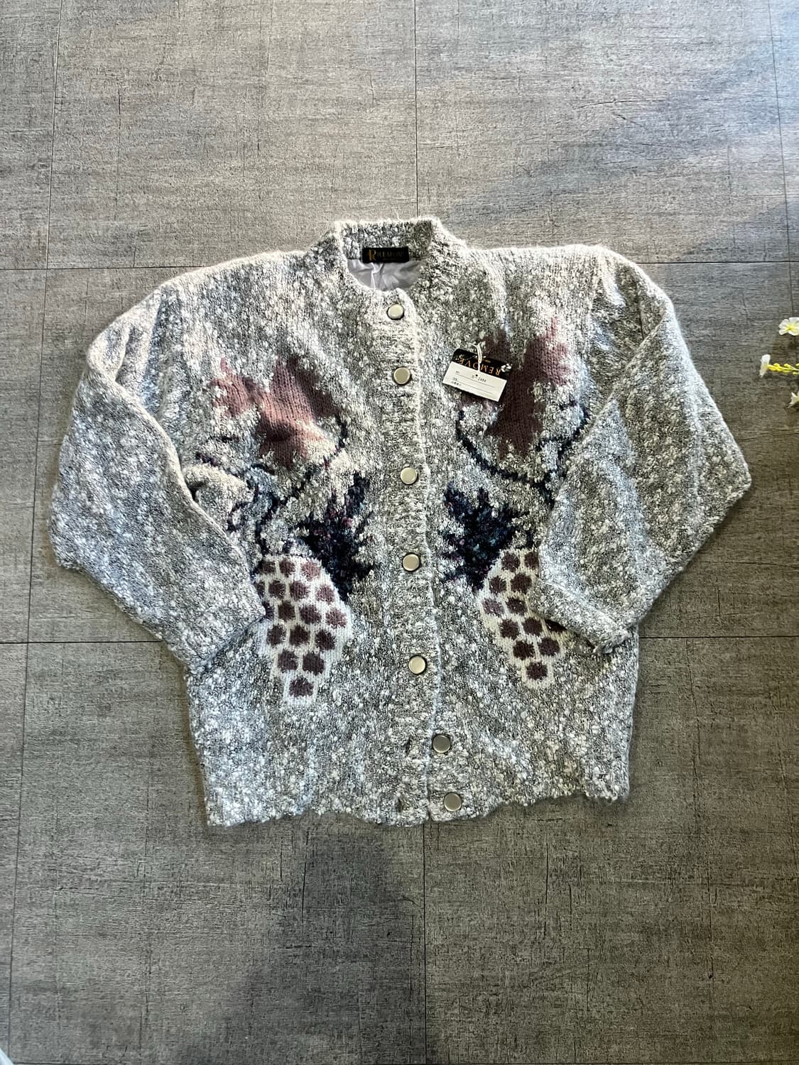 일본빈티지 Premove 올드스쿨아메카지 혁오풍 모헤어니트가디건 상품이미지1