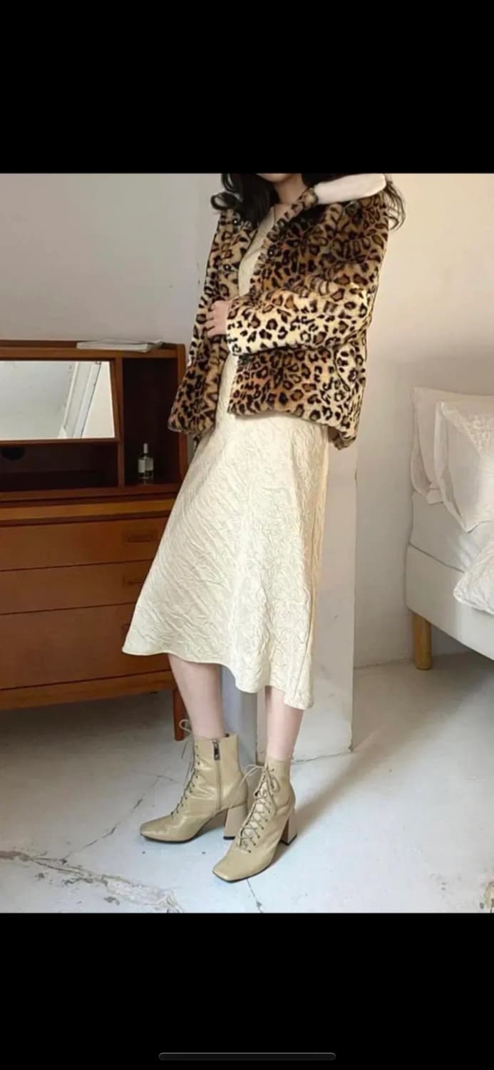 폴앤앨리스 레오파드 퍼 코트 상품이미지3