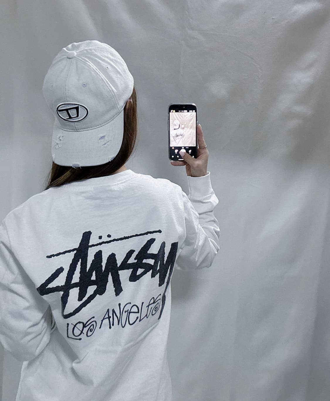 스투시 로스엔젤레스 화이트 슬리브  상품이미지2