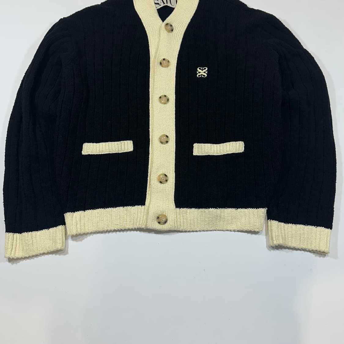 새터 파로 포켓 오버사이즈드 가디건 상품이미지4