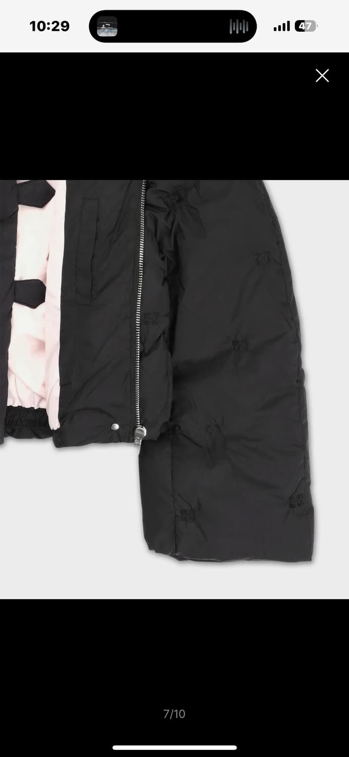 GANNI 가니 블랙 숏패딩 36사이즈 상품이미지7