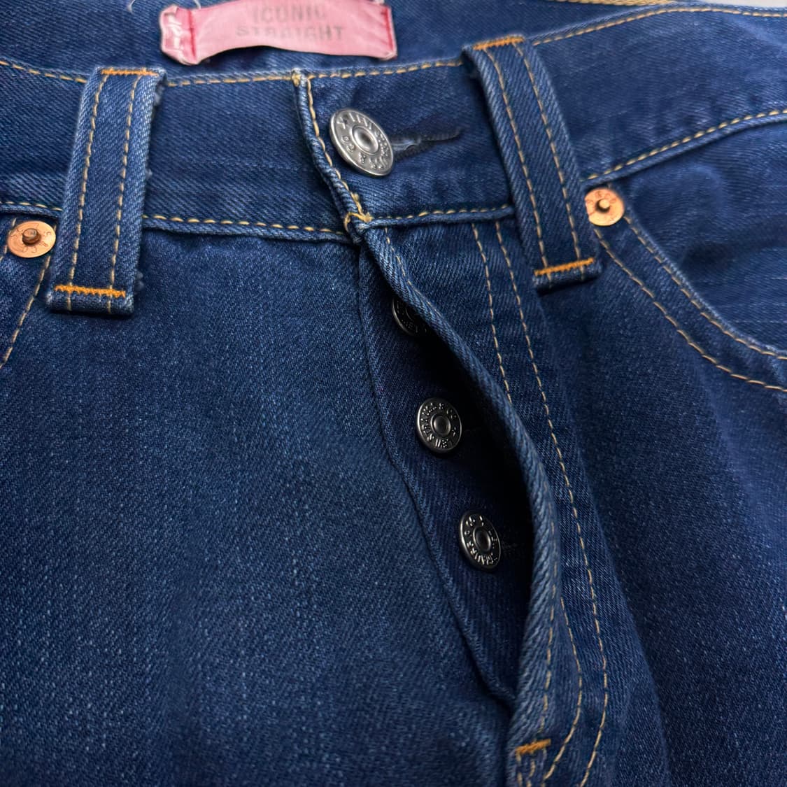 리바이스 00s 아이코닉 스트레이트 새깅 와이드 데님팬츠 상품이미지5