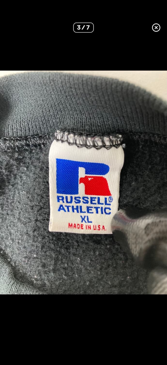 90s Russell Sweatshirt 블랙 상품이미지3