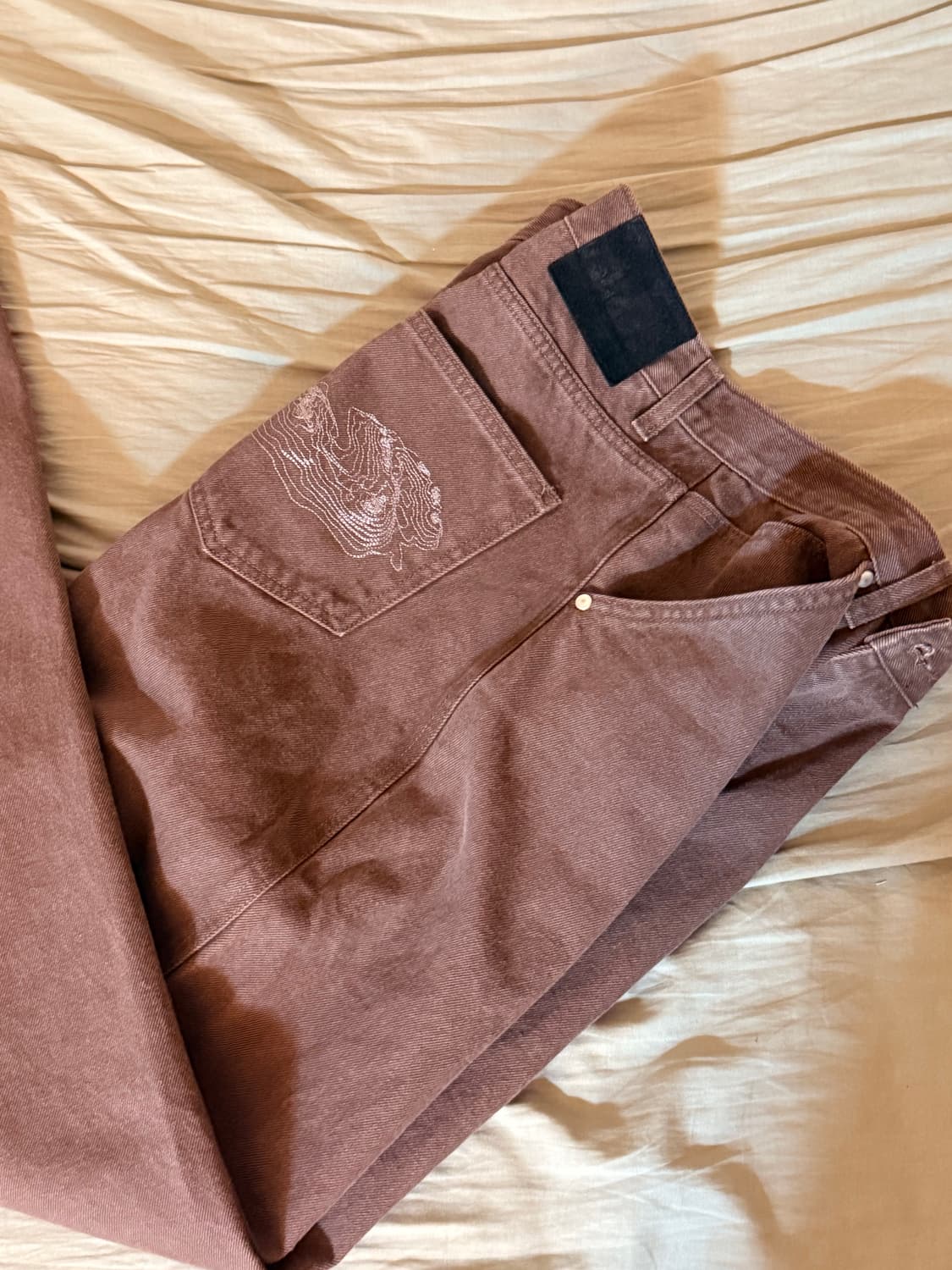 스웨이드 CONTOUR POCKET DENIM 브라운 L사이즈 상품이미지2