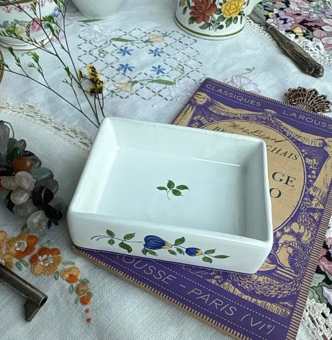 [초레어] Air France Concorde 주석리드 버터돔 잼용기 상품이미지3