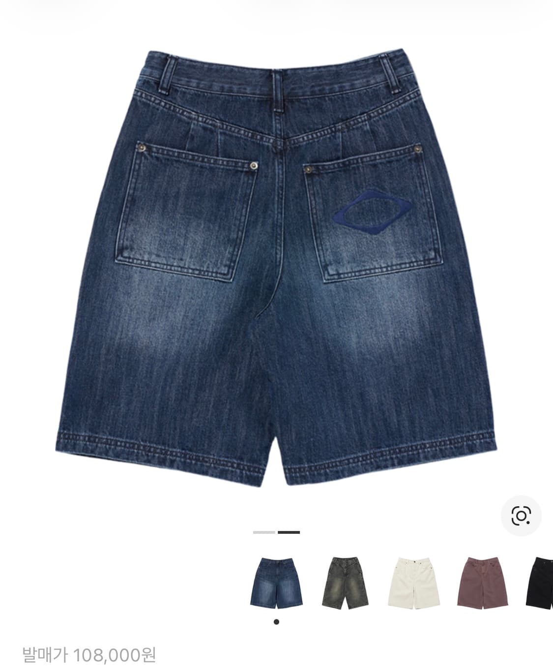 미스치프 데님 버뮤다 팬츠 인디고 상품이미지2