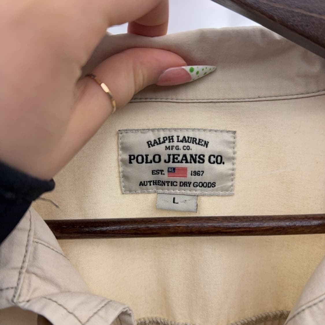 폴로 랄프로렌 진스 베이직 하프코트 셔츠 워크자켓 L C09129 상품이미지5