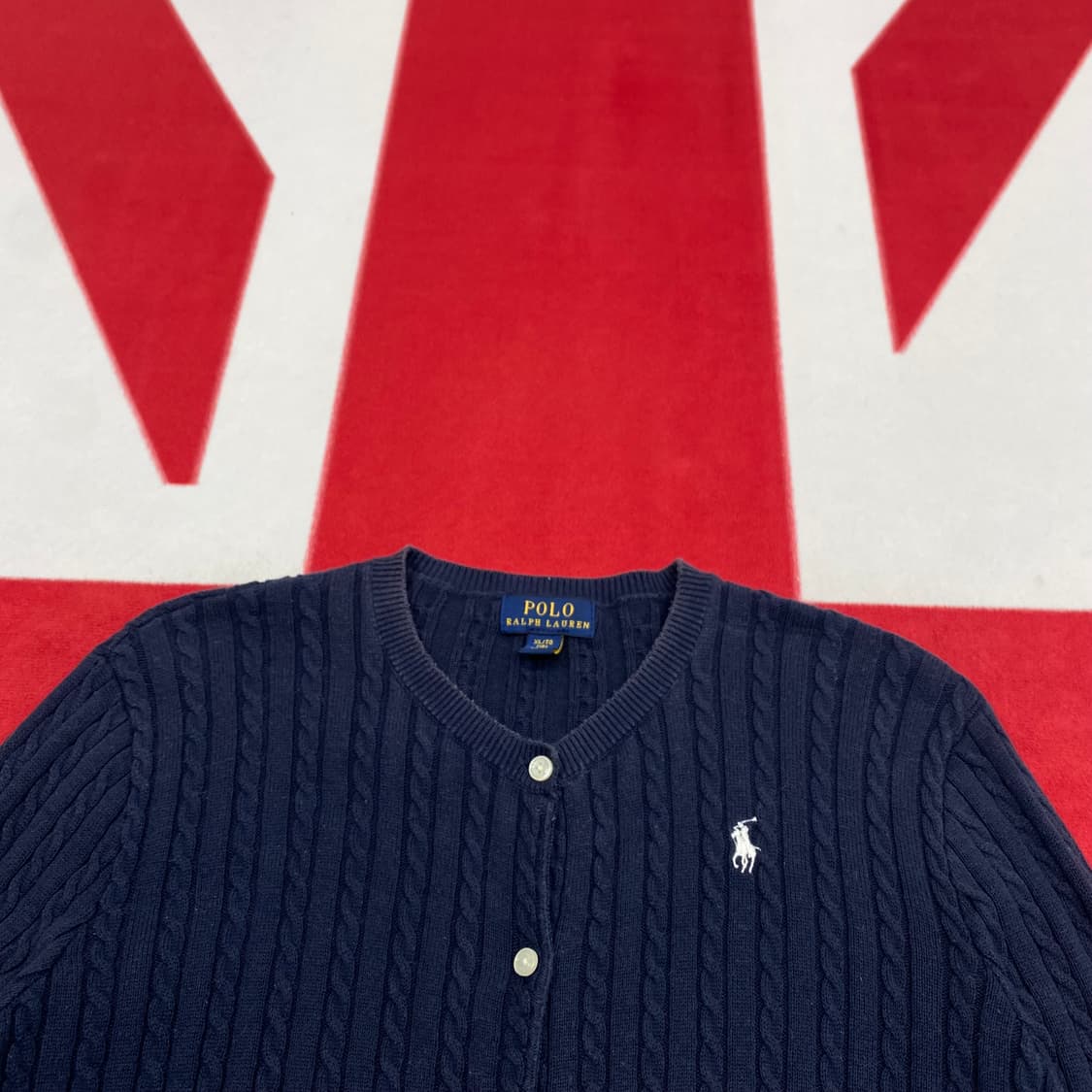 폴로 가디건 실측 여성55 상품이미지3