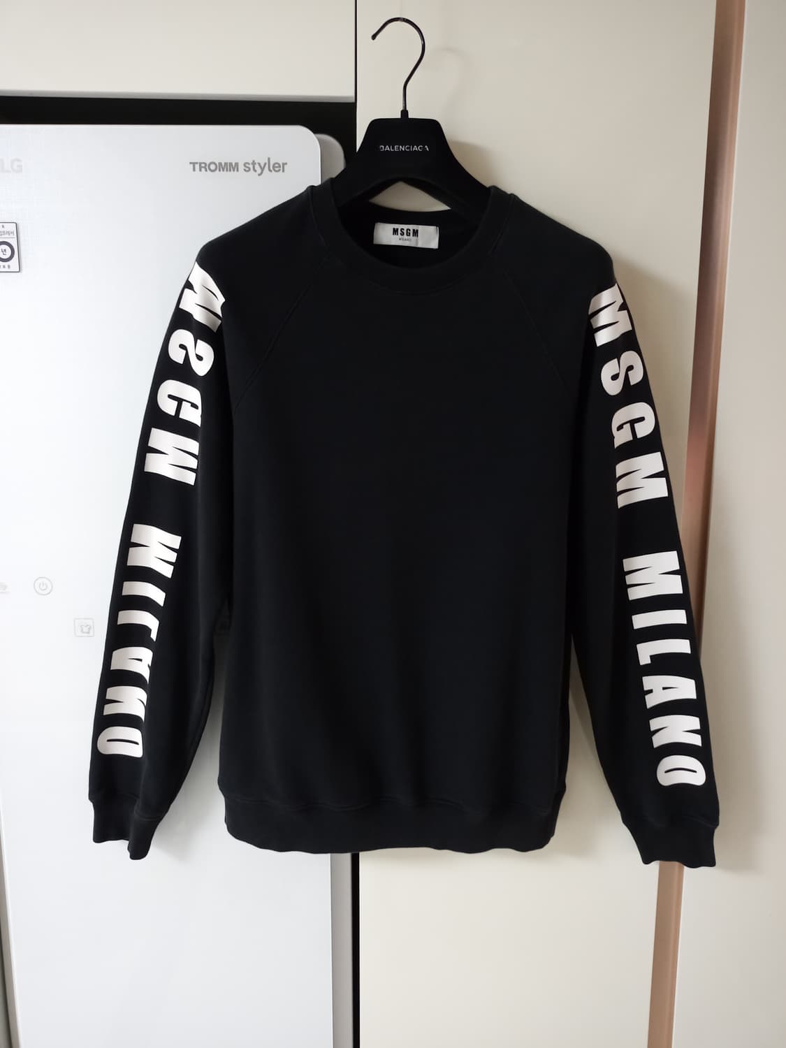 MSGM 밀라노 - 로고 스트라이프 맨투맨 셔츠 상품이미지1