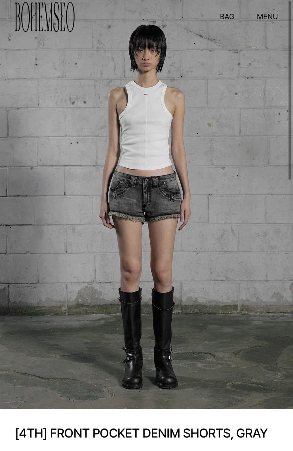 보헤미안서울 프론트 포켓데님 상품이미지1