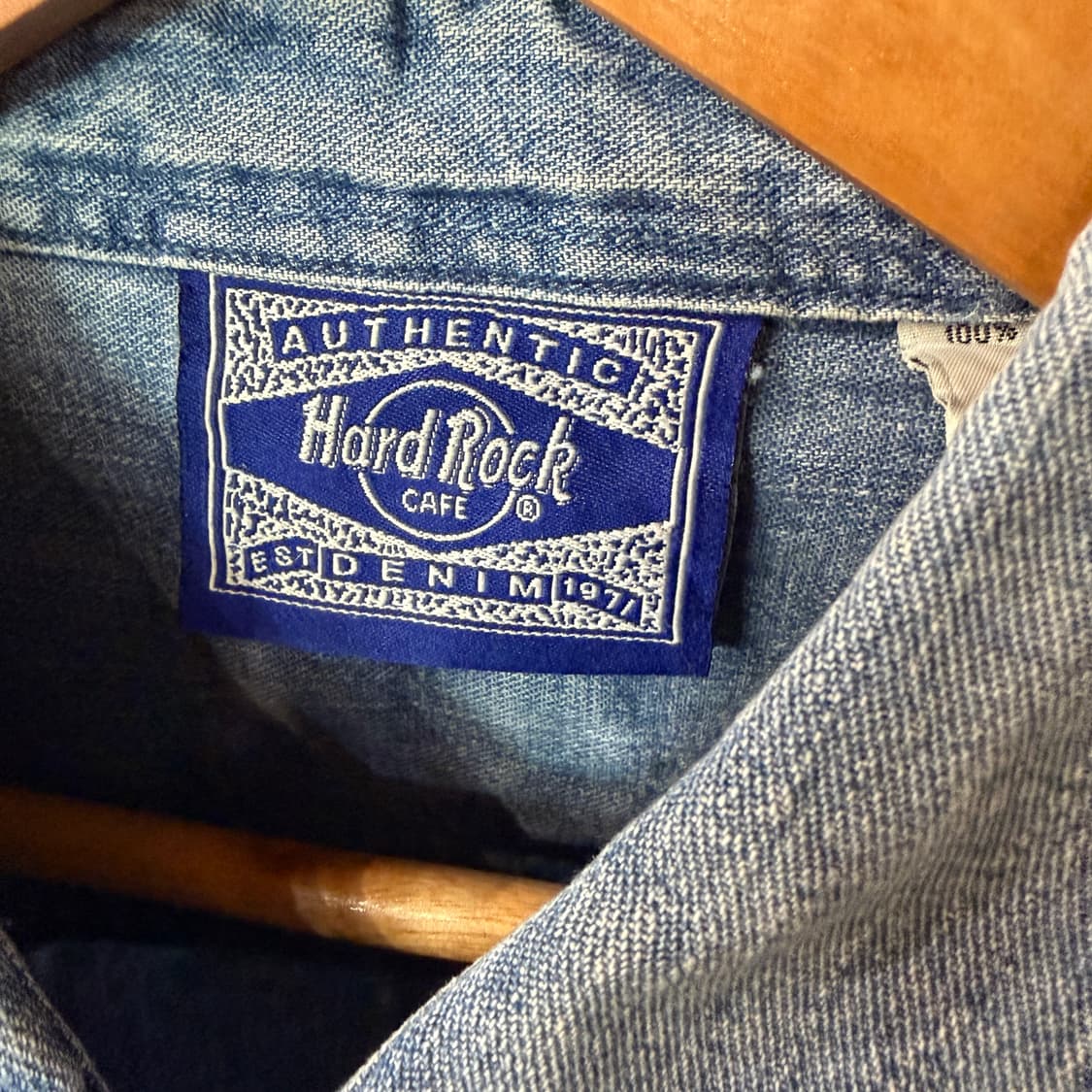 [XL] 90s 하드락카페 로더데일 데님셔츠 상품이미지9