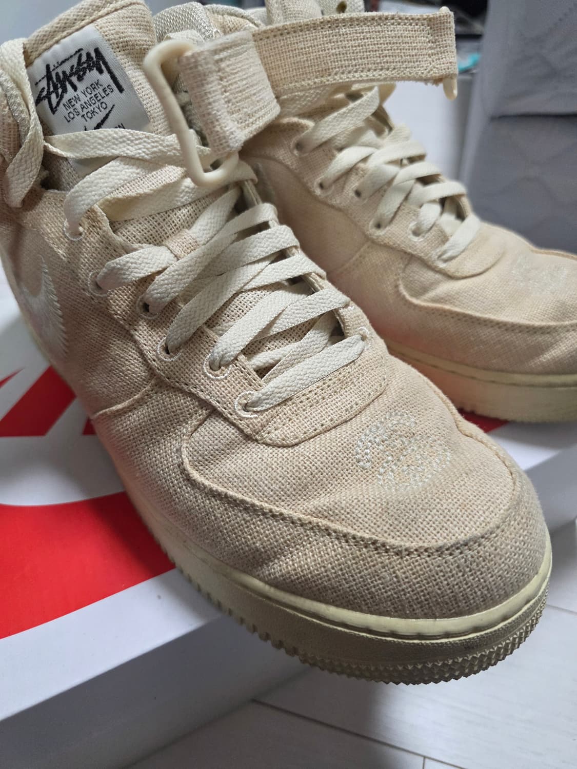 나이키×스투시 에어포스1 미드 [285] 상품이미지1