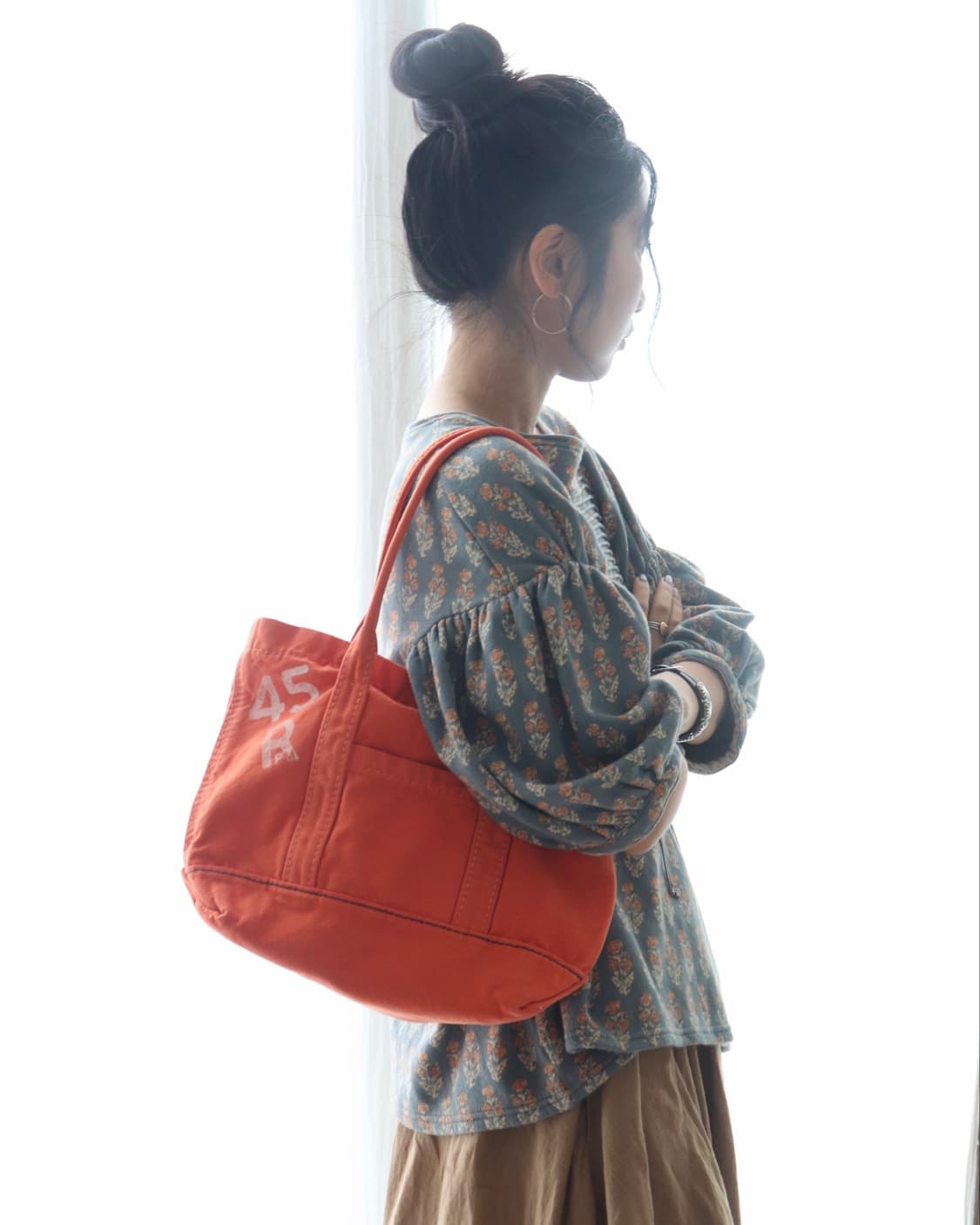 [45rpm] Orange Logo Tote Bag 상품이미지8