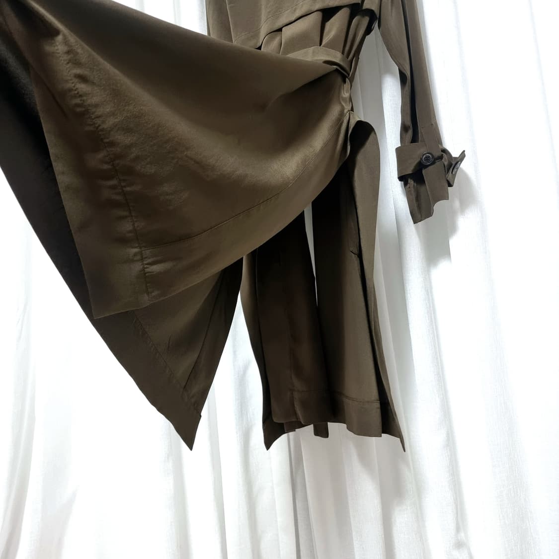 비비안웨스트우드 앵글로매니아 실크100% 트렌치코트 (표기38) 새상품 상품이미지8