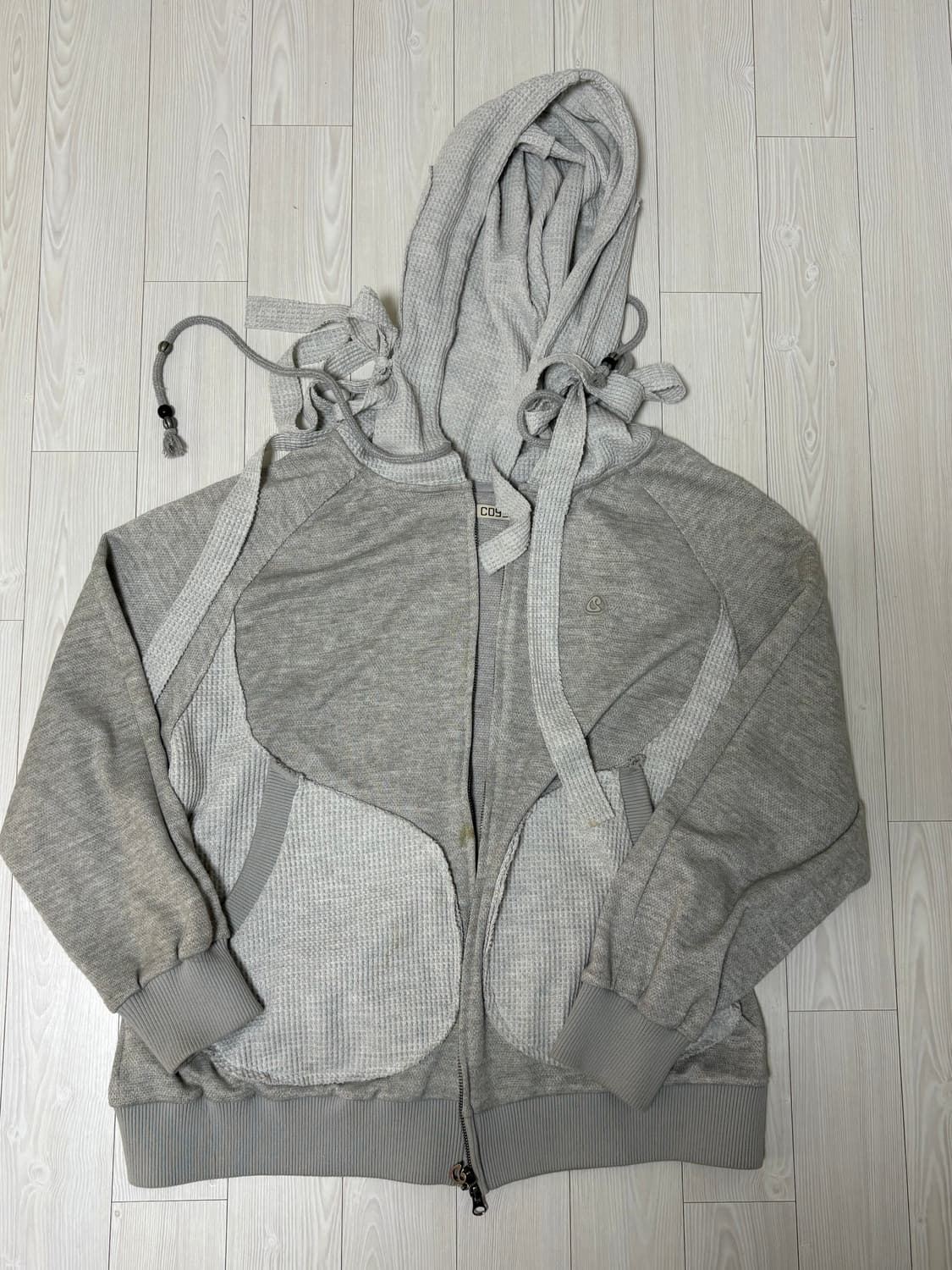 코이세이오 earmuffs 후드집업 라이트그레이 상품이미지2