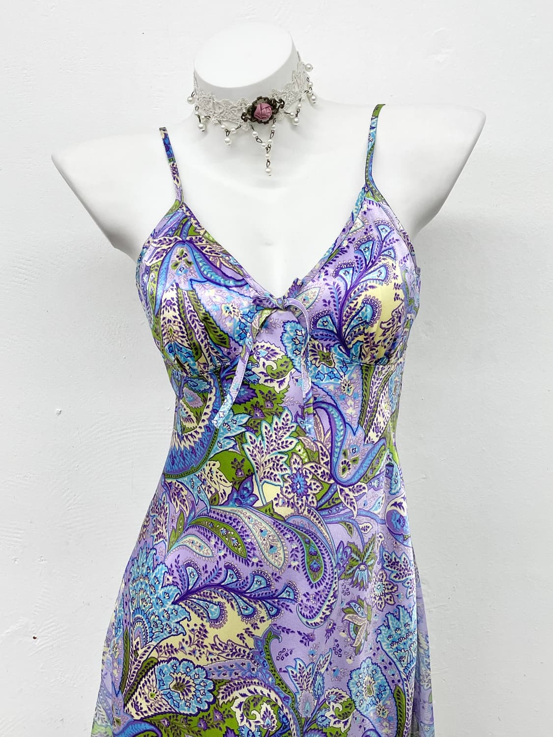 페어리 새틴 페이즐리 슬립 상품이미지2