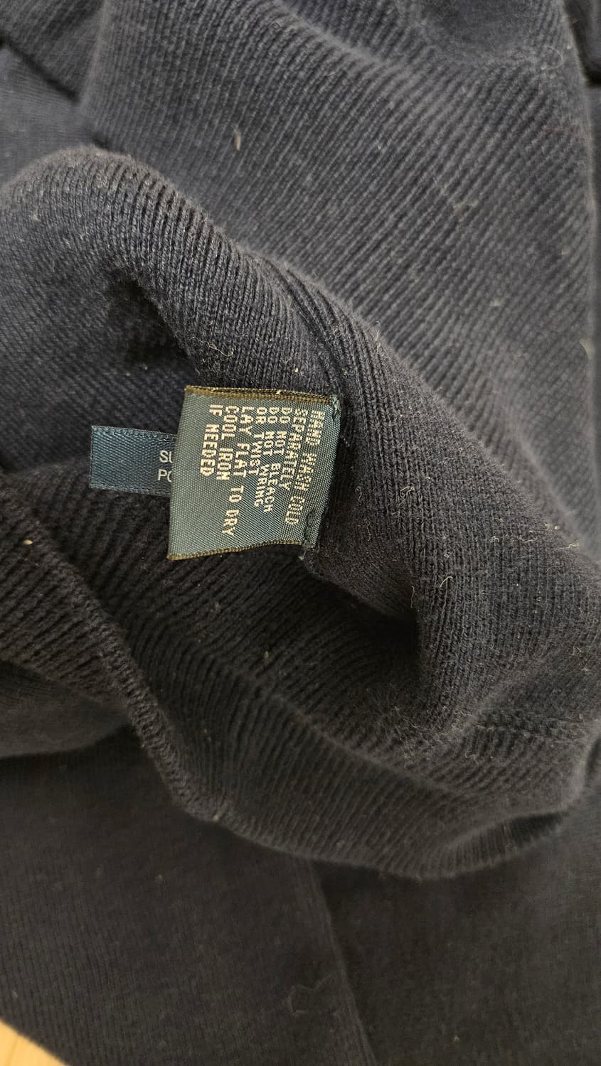 폴로 정품 네이비 니트 100% 코튼 면 M 사이즈 100 - 105 상품이미지3