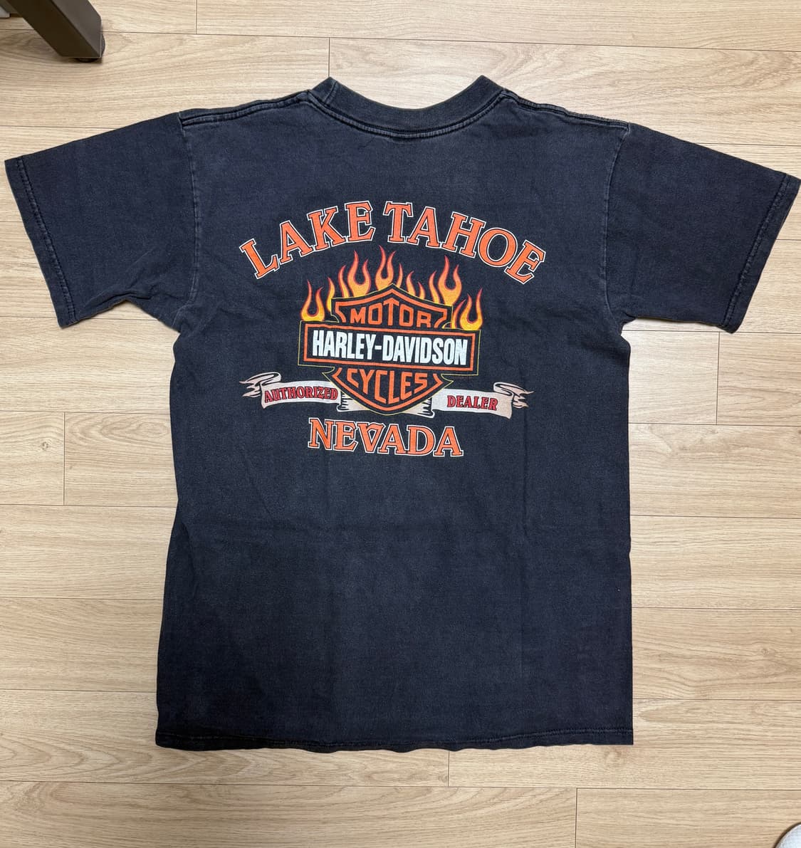 90s할리데이비슨 스캇 이글 플레임 티셔츠 상품이미지3
