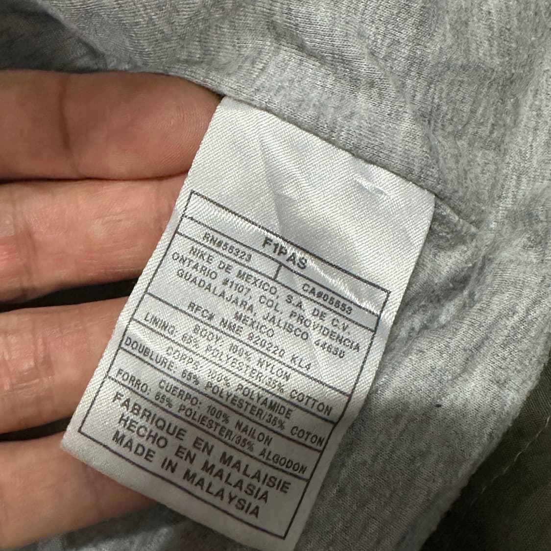 나이키 올드스쿨 우븐 카키 바람막이 자켓  상품이미지5