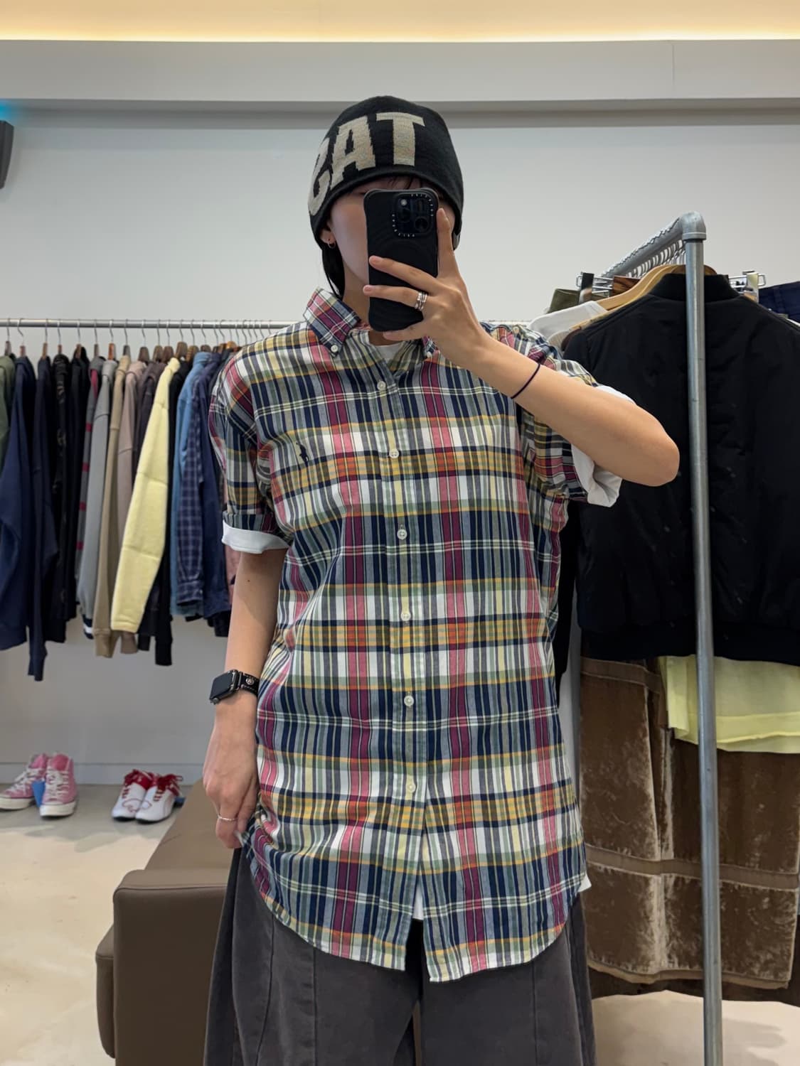 폴로 랄프로렌 체크 반팔 셔츠 상품이미지5