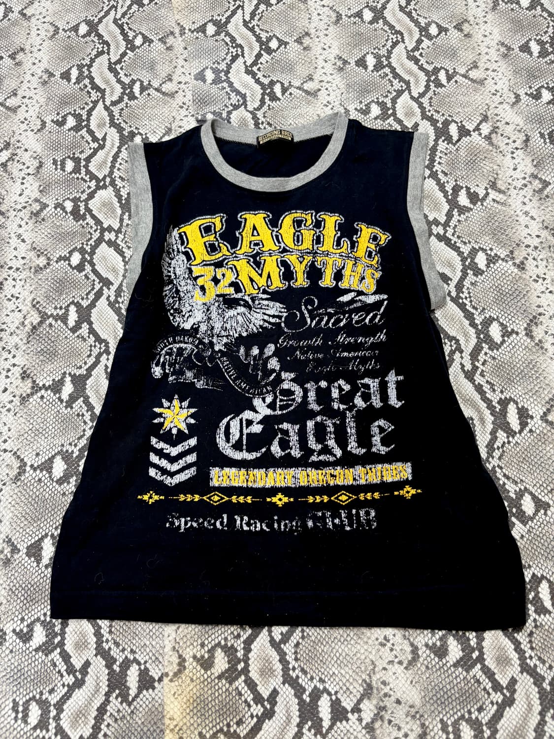 “Vintage” Y2K&Kitsch Mood Print Black Sl 상품이미지1