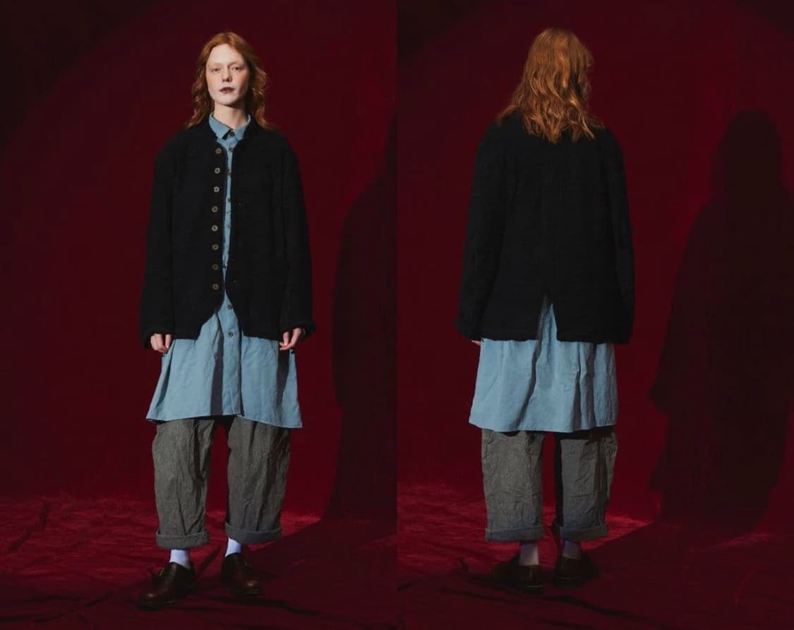 YUTAMATSUOKA noil silk broad long shirt 상품이미지7