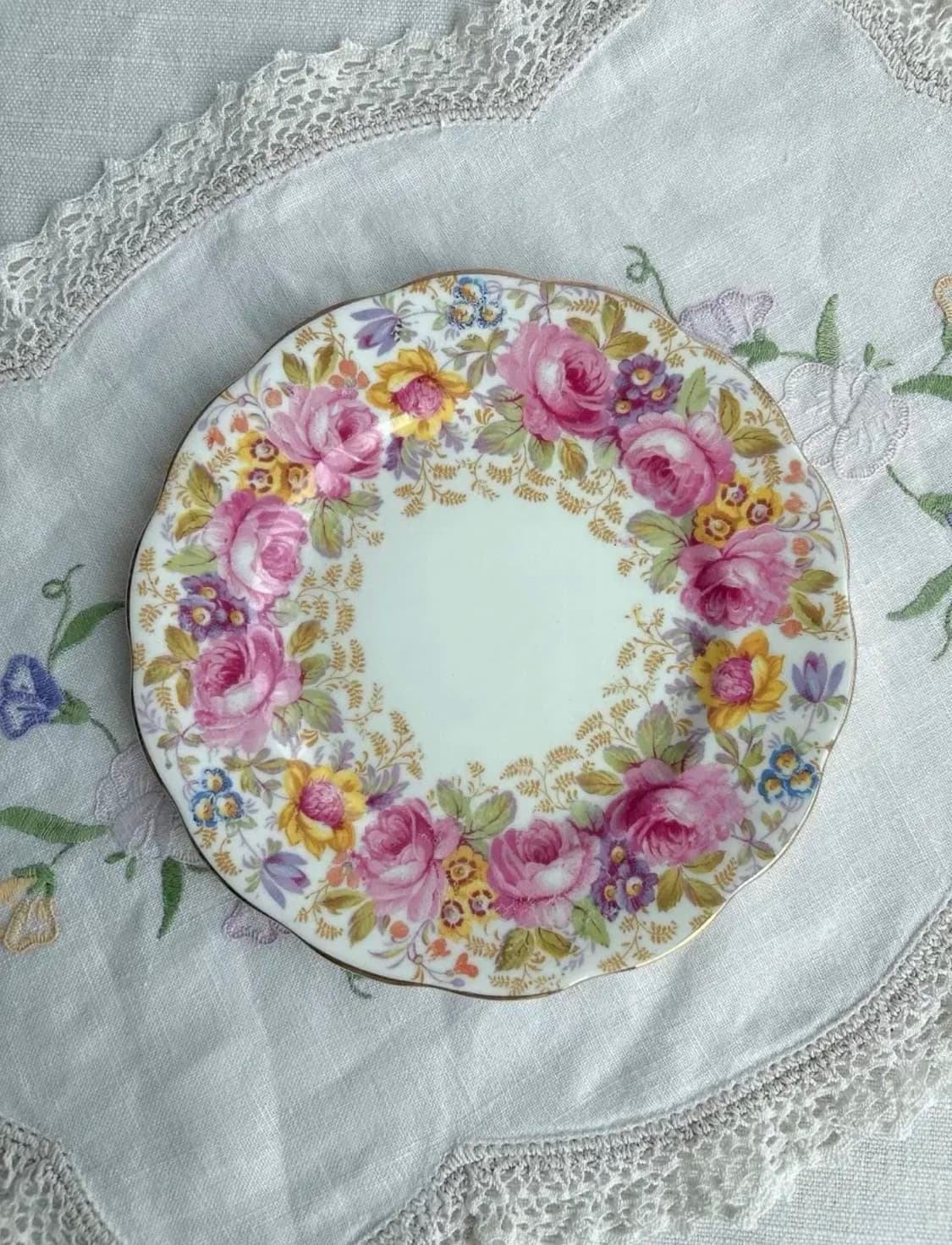1940s 영국 빈티지 로얄알버트 세레나 브레드접시 상품이미지1