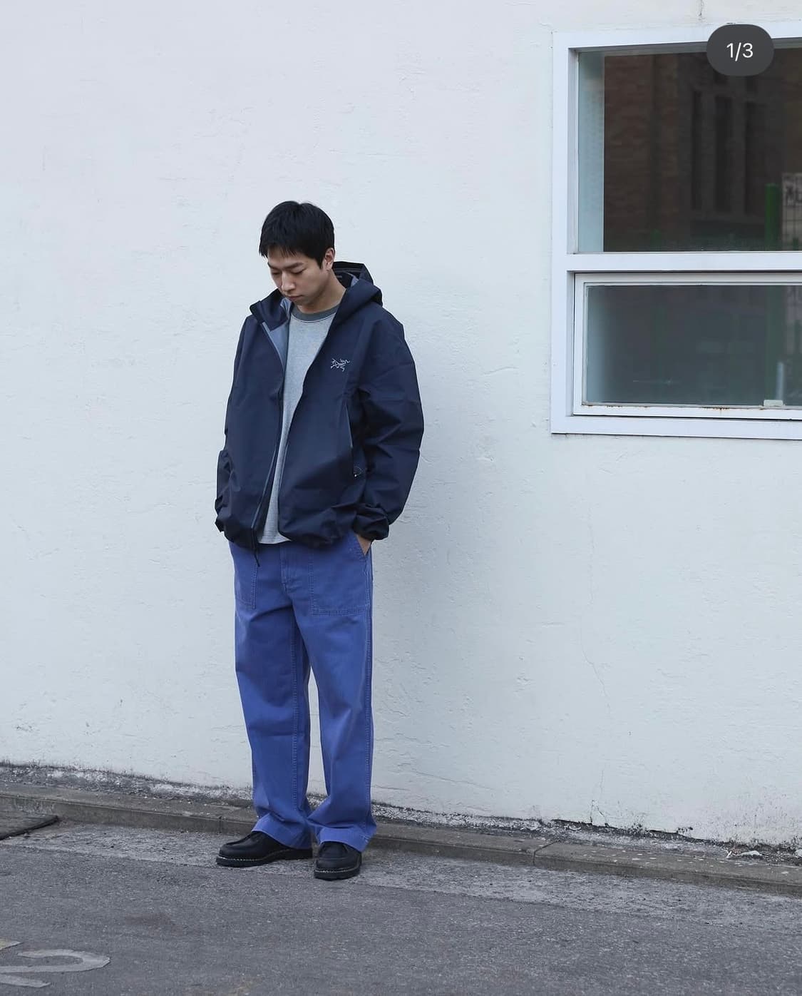 카키스 HBT 베이커팬츠 faded navy L 상품이미지2
