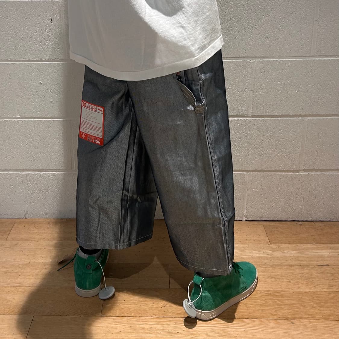 Hip-Hop Silver Bermuda Pants 상품이미지4